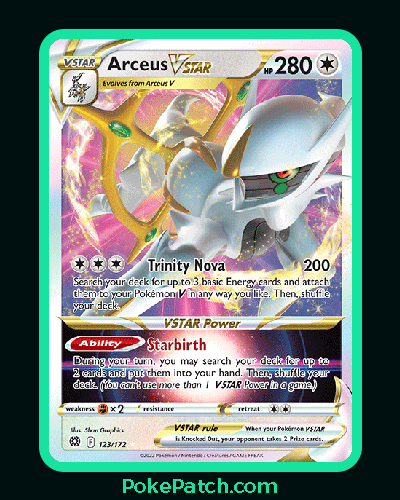 PokePatch Pokemon Arceus Vstar Display