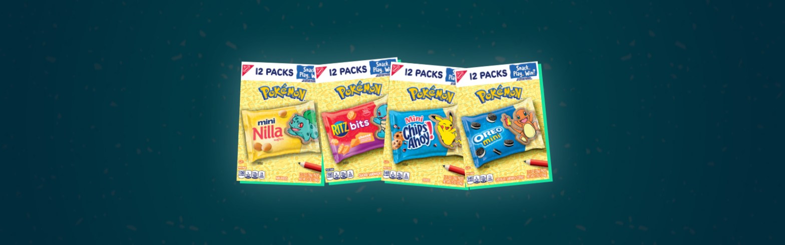 Pokepatch new Pokemon snacks nabisco