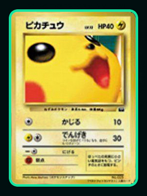 Pokemon Snap Card Pikachu
