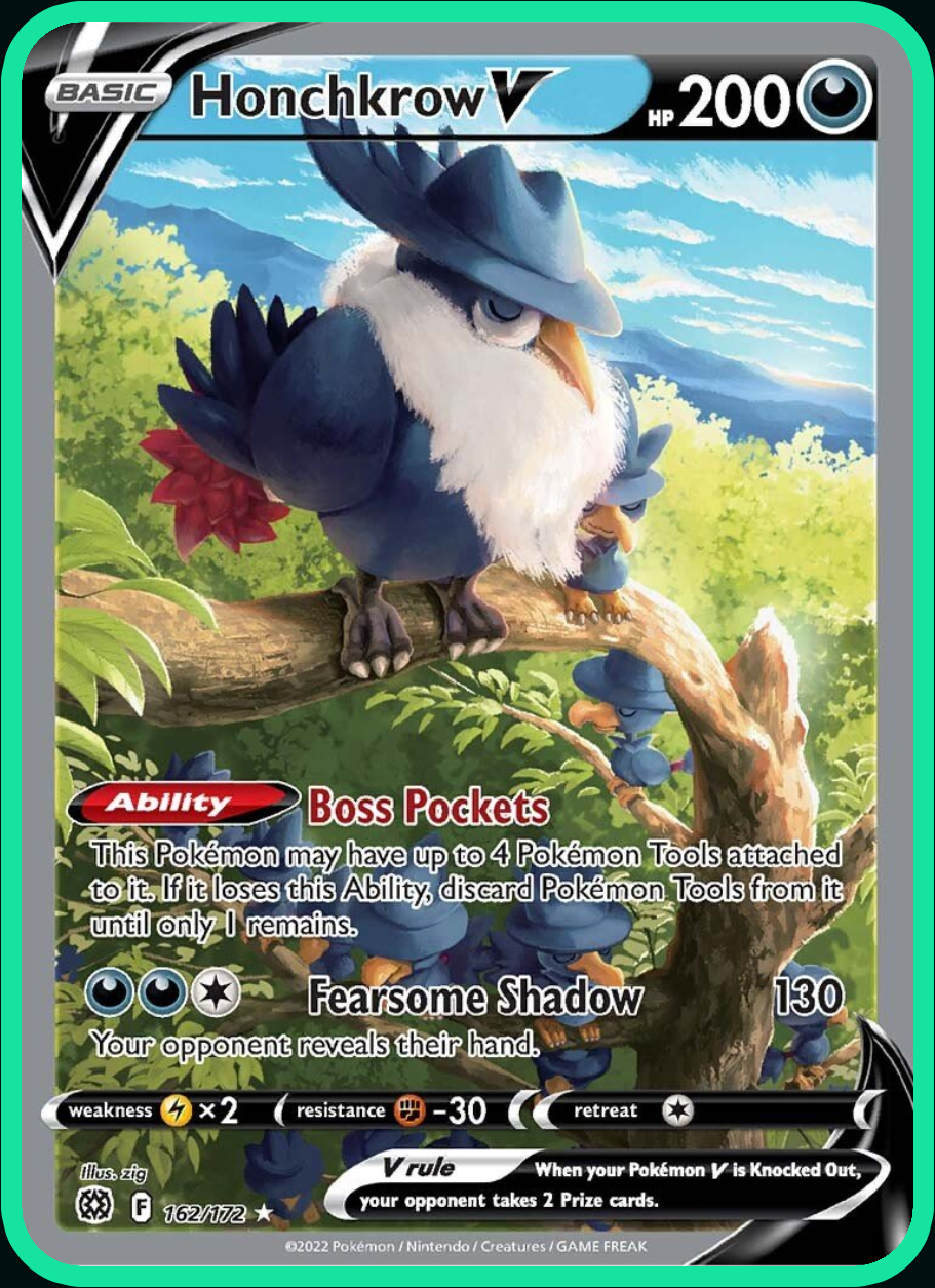 PokePatch Brilliant Stars Honchkrow Alt Art