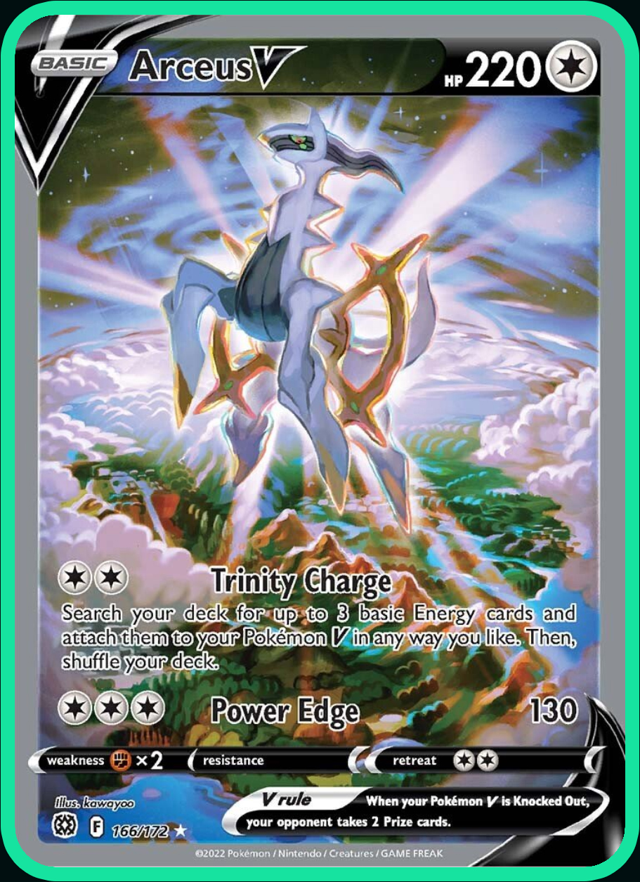 PokePatch Brilliant Stars Arceus V Alt Art