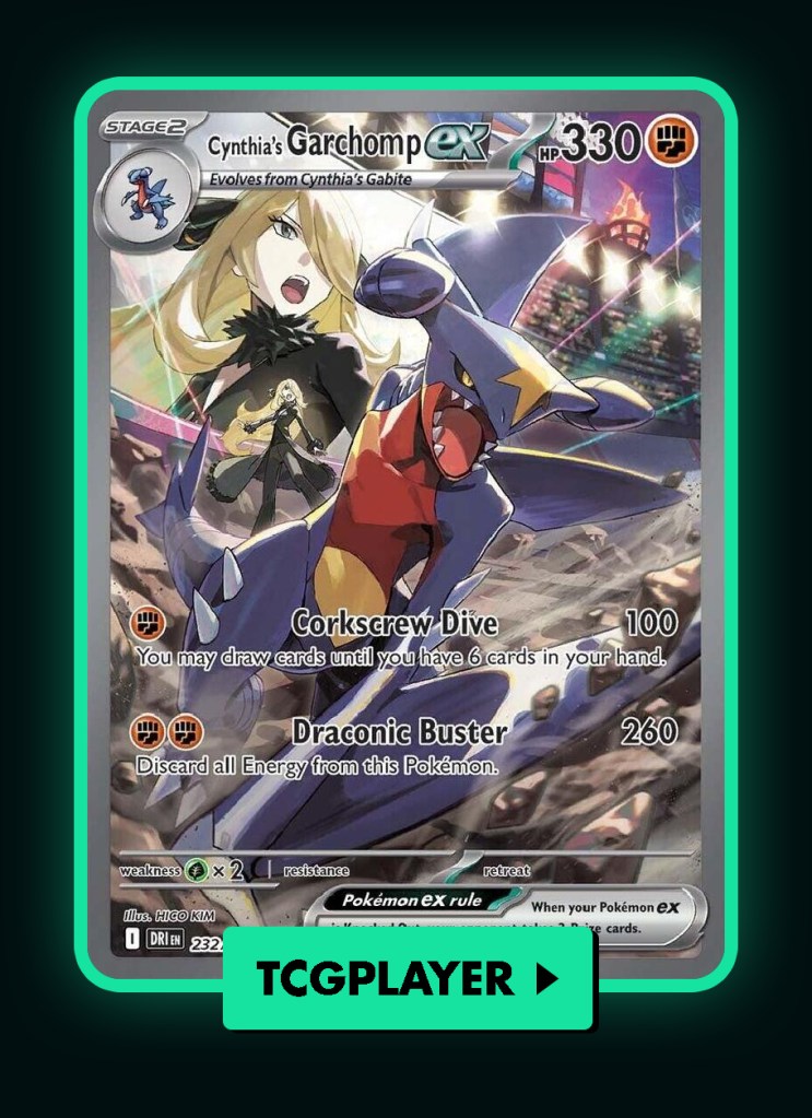 Cynthia's Garchomp ex TCGPLAYER button