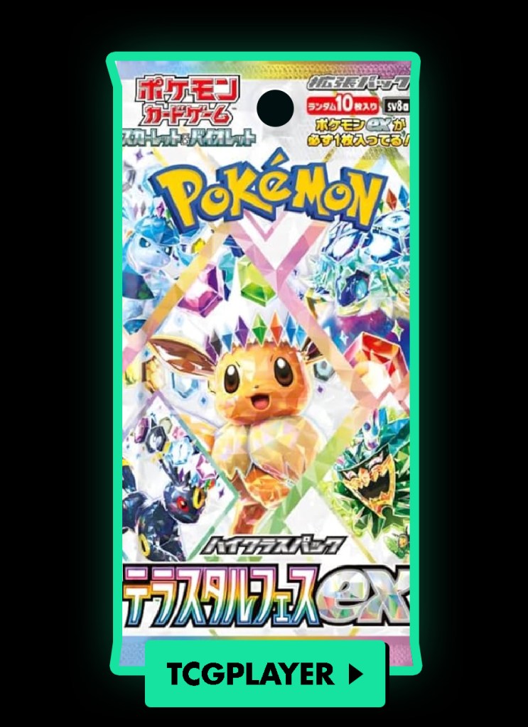 TCGplayer button Terastal Fest ex packs