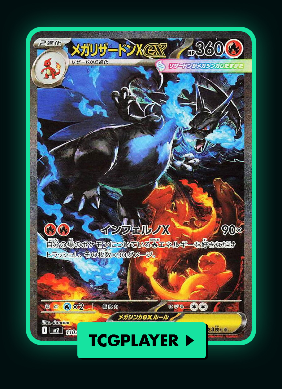 TCGplayer button cards Mega Charizard X ex - 110
