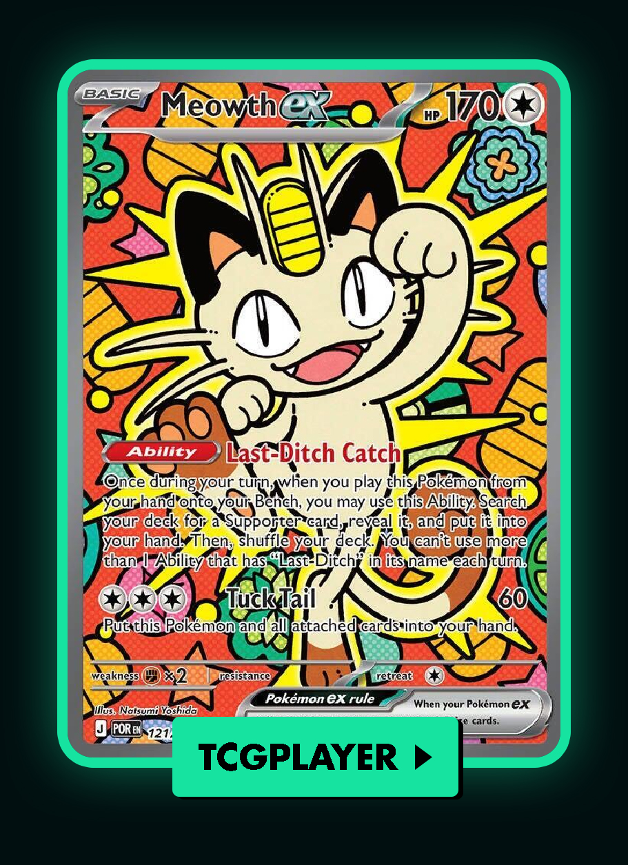 TCGplayer button cards Meowth ex 121