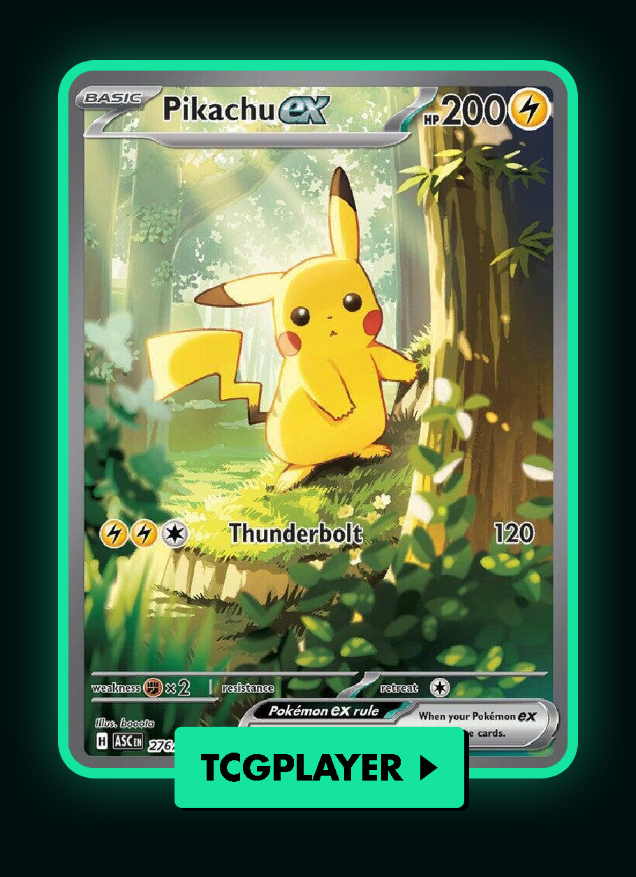 TCGplayer button cards Pikachu ex 276